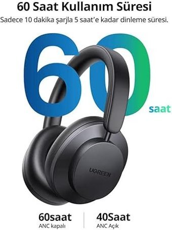 Ugreen Hitune Max 3 Kulak İçi Kablosuz Bluetooth Kulaklık Siyah