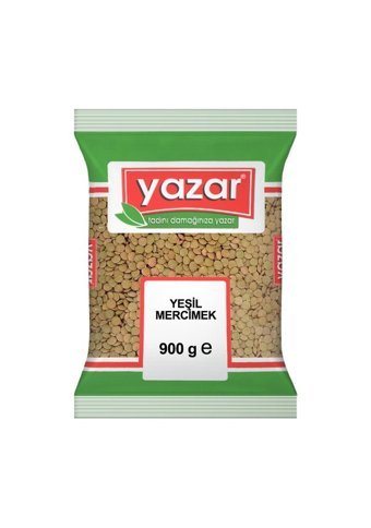 Yazar Yeşil Mercimek 900 gr