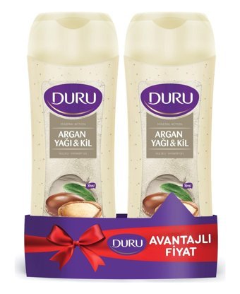 Duru Argan Yağlı Kil Duş Jeli 2x450 ml