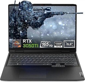 Lenovo IP 15ARH7 R5 6600H 82SB00B5TX Harici GeForce RTX 3050 Ti AMD Ryzen 5 16 GB Ram DDR5 512 GB SSD 15.6 inç Full HD FreeDos Laptop