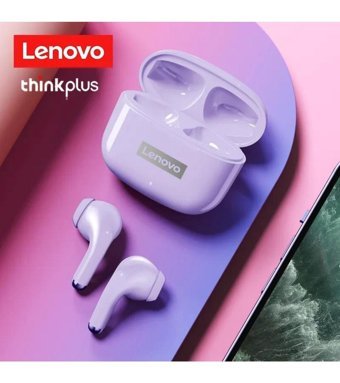 Lenovo Lp40 Kulak İçi Kablosuz Bluetooth Kulaklık Açık Mor