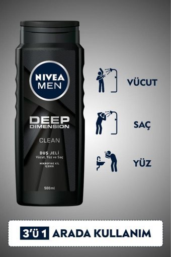 Nivea Mikrofine Kil Duş Jeli 3x500 ml