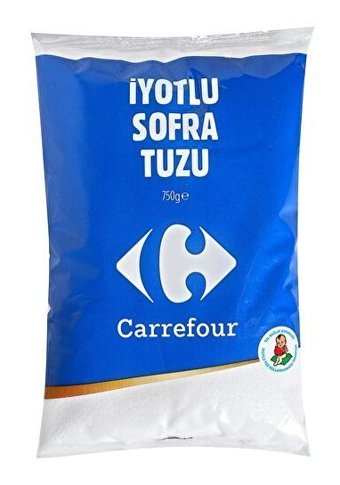 Carrefour İyotlu Toz Tuz Paket 750 gr