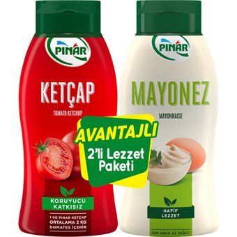 Pınar Acısız Ketçap 420 gr + Mayonez Light 350 gr