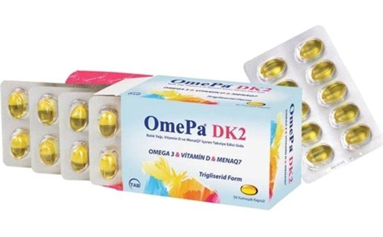 Omepa 8680133000447 Yetişkin D3+K2 50 Adet