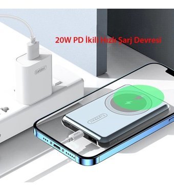 Earldom Pd12 Hızlı Şarj 5000 mAh Kablosuz Powerbank