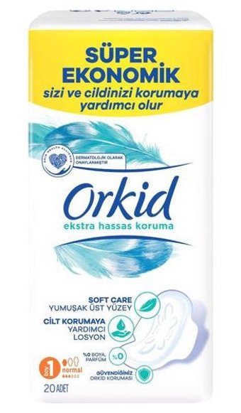 Orkid Extra Hassas Koruma İnce 20'li Hijyenik Ped 4 Adet