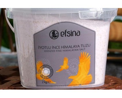 Efsina İyotlu Kristal Himalaya Tuzu Kutu 2 kg