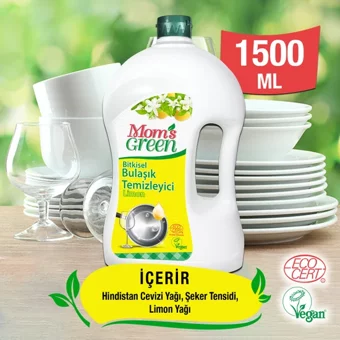 Mom's Green Limon Kokulu El Bulaşık Deterjanı 2x1.5 lt