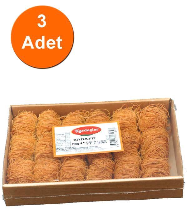 Kardeşler İnce Sarma Kızarmış Tel Kadayıf 3x250 gr