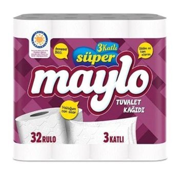 Maylo 3 Katlı 24x32'li Rulo Tuvalet Kağıdı