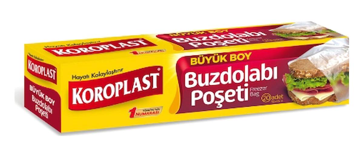 Koroplast Büyük Buzdolabı Poşeti 4x20'li