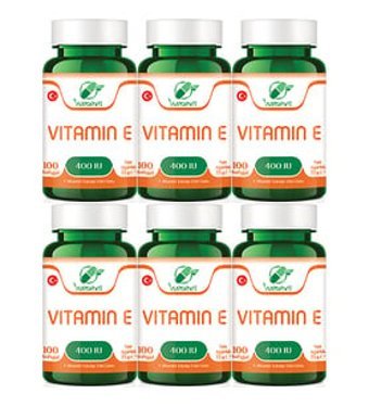 Yurdavit Vitamin E Yetişkin Vitamin 6x100 Adet Tablet