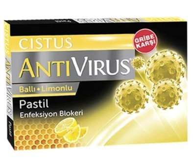 Cistus Antivirus Ballı Limonlu Yetişkin Pastil 10 Adet Tablet