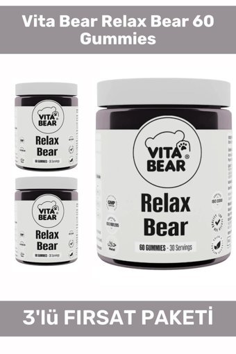 Vita Bear Relax Bear Yetişkin Vitamin 3x60 Adet Tablet