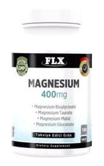 Flx Magnezyum Bisglisinat Malat Taurat Glukonat Yetişkin Vitamin 180 Adet Tablet