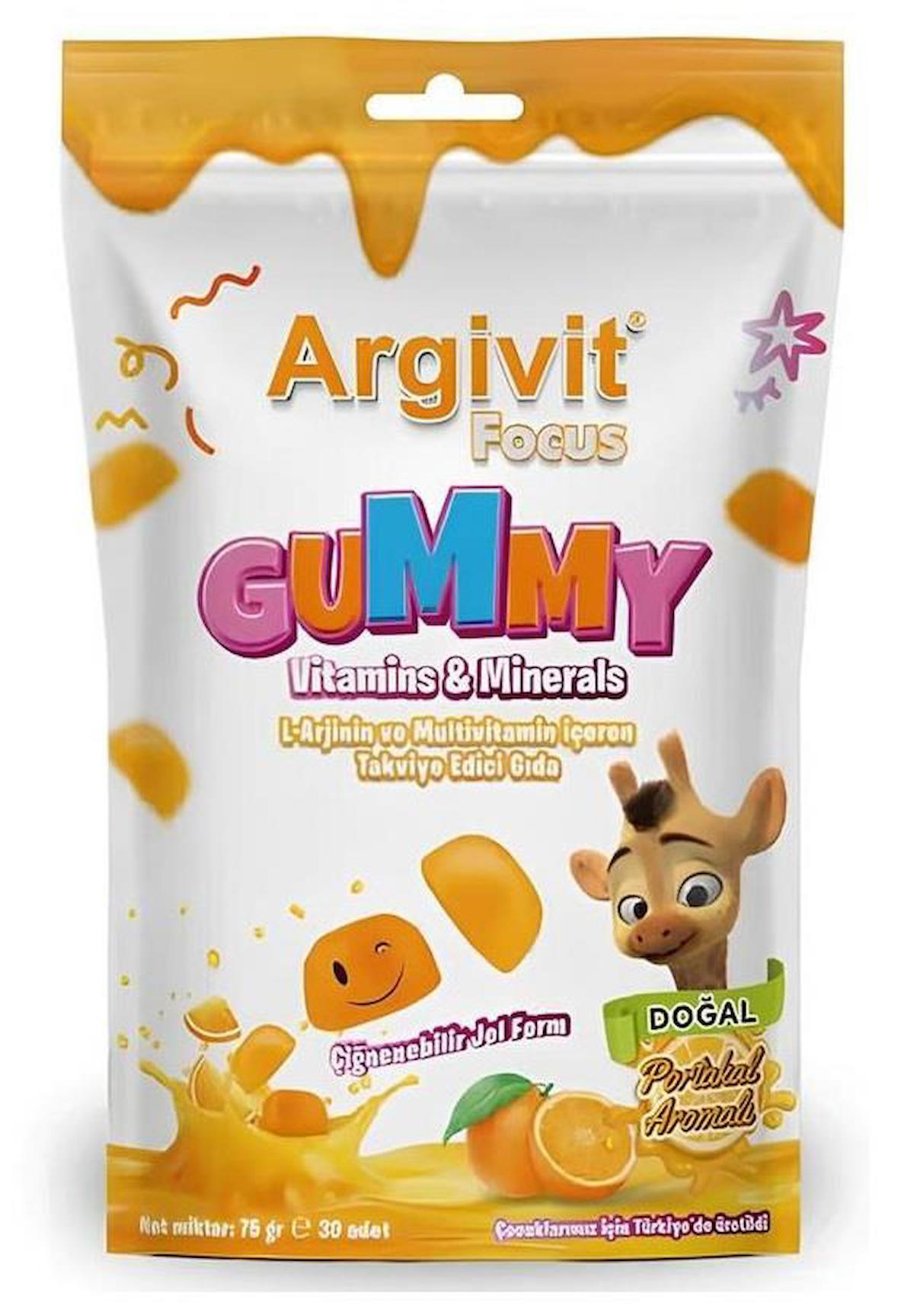 Argivit Focus Gummy Yetişkin Vitamin 30 Adet Tablet