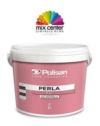 Polisan Perla Su Bazlı Silikonlu Mat İç Cephe Boyası 12.5 lt Royal Lila