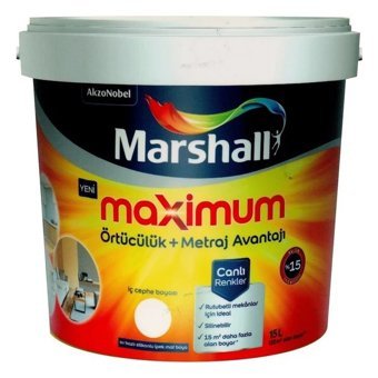 Marshall Maximum Silikonlu İç Cephe Boyası 15 lt Derya