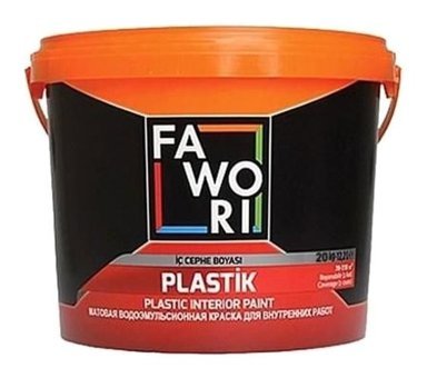 Fawori Su Bazlı Plastik Mat İç Cephe Boyası 10 kg Açık Lila