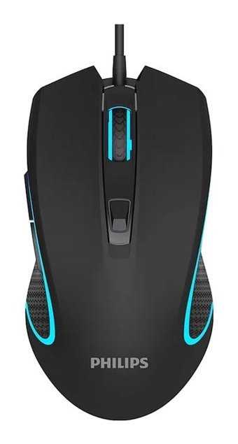 Philips G413 RGB Ergonomik Makrolu Kablolu Siyah Optik Gaming Mouse