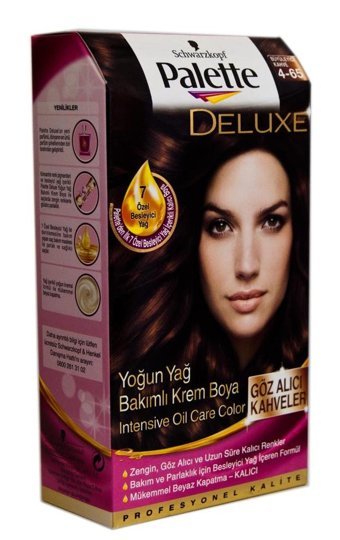 Palette Deluxe 4.65 Büyüleyici Kahve Amonyaksız Krem Saç Boyası 4x60 ml