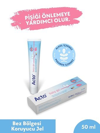 Acto Baby Gel Parfümsüz Parabensiz Pişik Kremi 50 ml