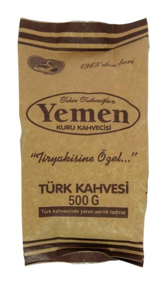 Yemen Kurukahve Sade Türk Kahvesi 500 gr