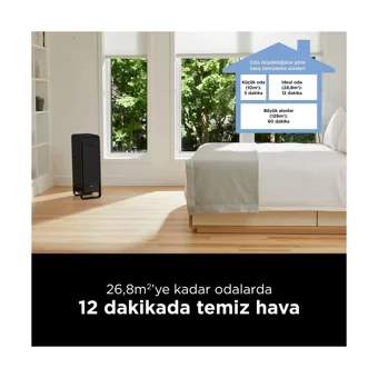 Braun Bfd104Be2 129 m² Karbon Filtreli Ozonsuz Hepa Filtreli Hava Temizleyici Siyah