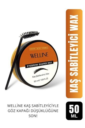 Welline Suya Dayanıklı Şeffaf Wax Kaş Sabitleyici 50 ml