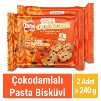 Bifa Baker's Favorite Kakaolu Sütlü Çikolatalı Bisküvi 24x80 gr