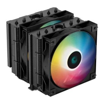 Deepcool AG620-BK 4 Pin 2 Fanlı Fan Soğutmalı RGB Masaüstü İşlemci Soğutucu