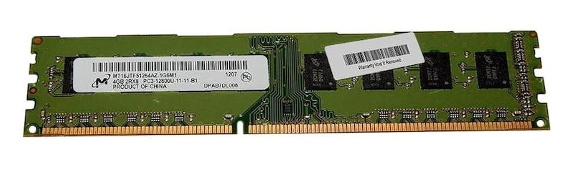 Micron MT16JTF51264AZ-1G6M1 4 GB DDR3 1x4 1600 MHz Ram