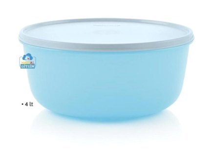 Tupperware Mega Buzdolabı Saklama Kabı 2'li Plastik Saklama Kabı 4 lt