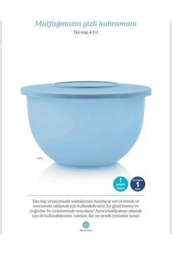 Tupperware 2'li Plastik Saklama Kabı 4.3 lt