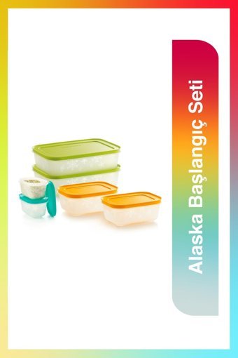 Tupperware Alaska 12'li Plastik Saklama Kabı