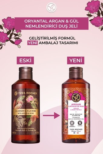 Yves Rocher Argan Yağlı Gül Duş Jeli 400 ml