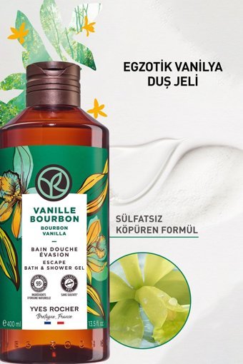 Yves Rocher Vanilyalı Nemlendirici Duş Jeli 400 ml