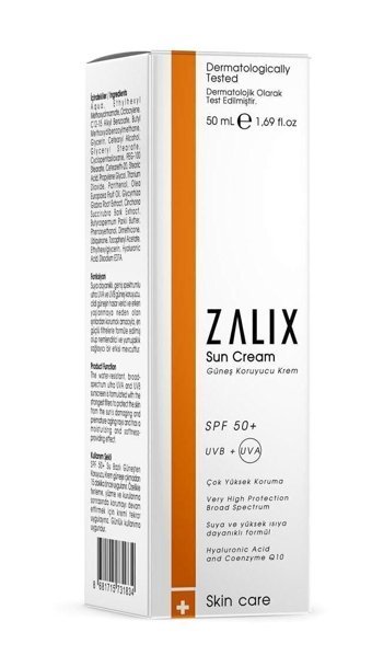 Zalix 50+ Faktör Güneş Kremi 50 ml