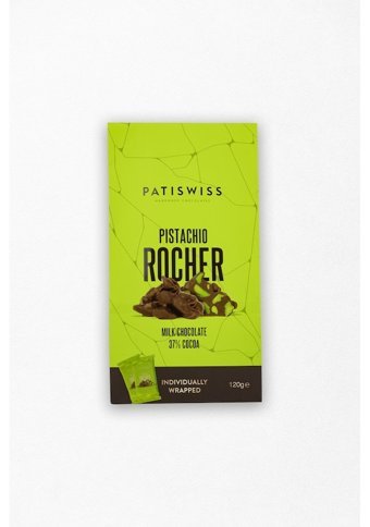 Patiswiss Rocher Antep Fıstıklı Sütlü Çikolata 120 gr