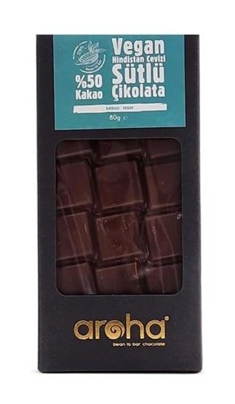 Aroha Vegan Hindistan Cevizli Çikolata 80 gr