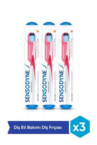 Sensodyne Diş Eti Bakımı Yumuşak Manuel Yetişkin Diş Fırçası Beyaz 3 Adet