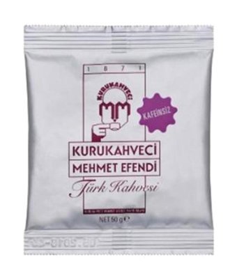 Kurukahveci Mehmet Efendi Kafeinsiz Sade Orta Kavrulmuş Türk Kahvesi 4x50 gr