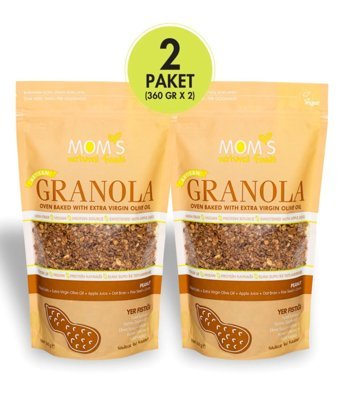 Mom's Natural Foods Yer Fıstıklı Granola 2x360 gr