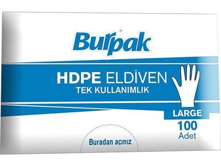 Burpak Beyaz Large Temizlik Eldiveni