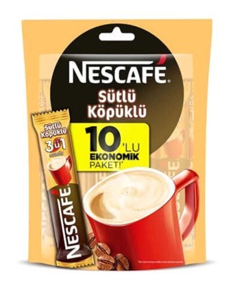 Nescafe Sütlü Köpüklü Paket Granül Kahve 174 gr