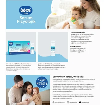 Wee Baby Burun Aspiratörü Pembe+ Serum Fizyolojik