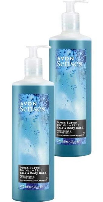 Avon Senses Ocean Surge Nane-Deniz Duş Jeli 2x720 ml