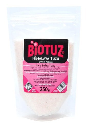 Biotuz Yemeklik İyotlu Kristal Himalaya Tuzu Paket 250 gr