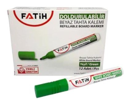 Fatih White Board 34365 Doldurulabilir Silinebilir Yeşil Tahta Kalemi